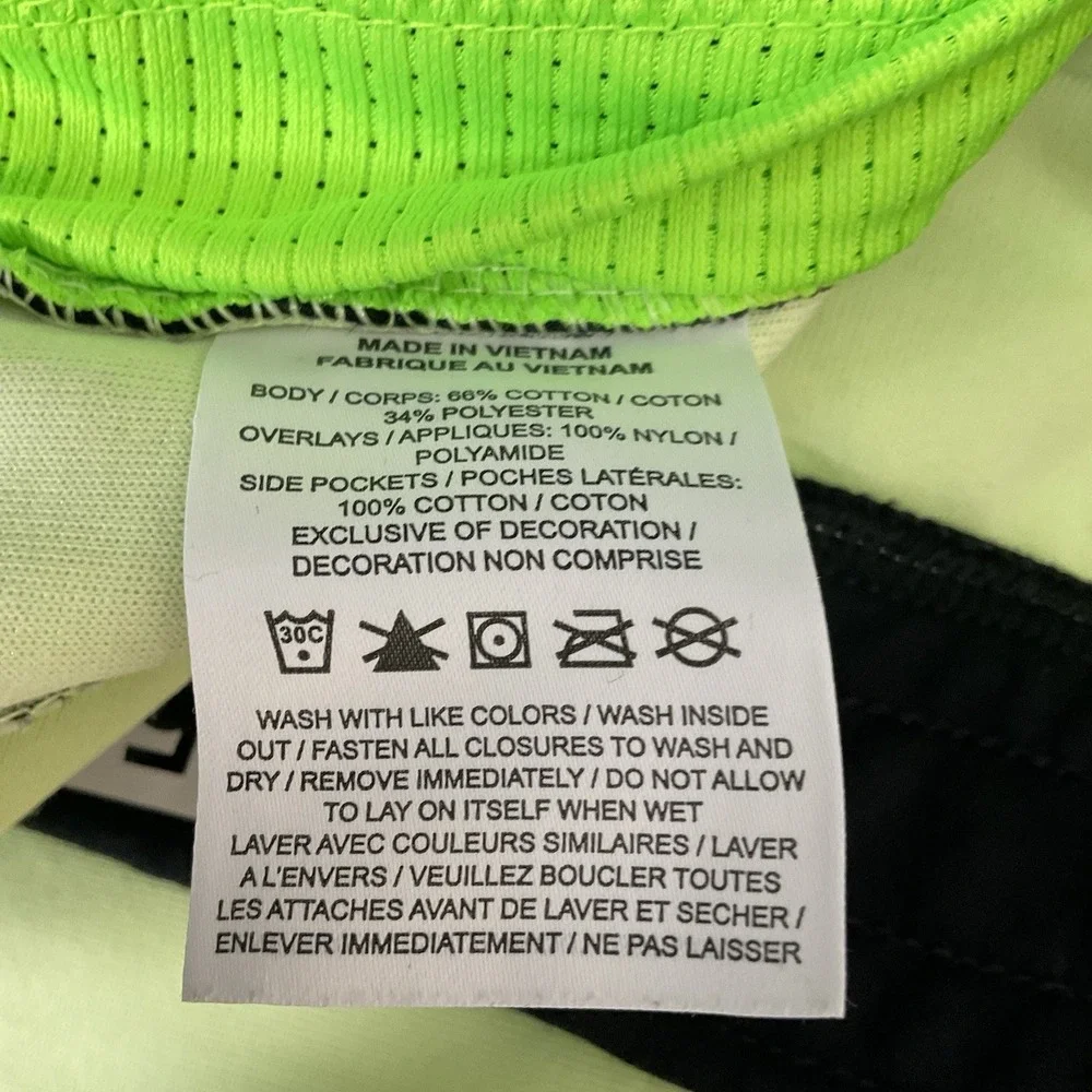 Jordan Fleece‎ Shorts 23 Size SP Engineered Lemon Green Black Mens